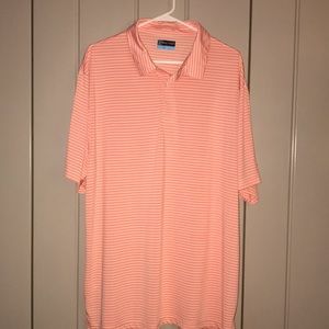 PGA Pink Striped Shirt Size XXL Excellent Condition